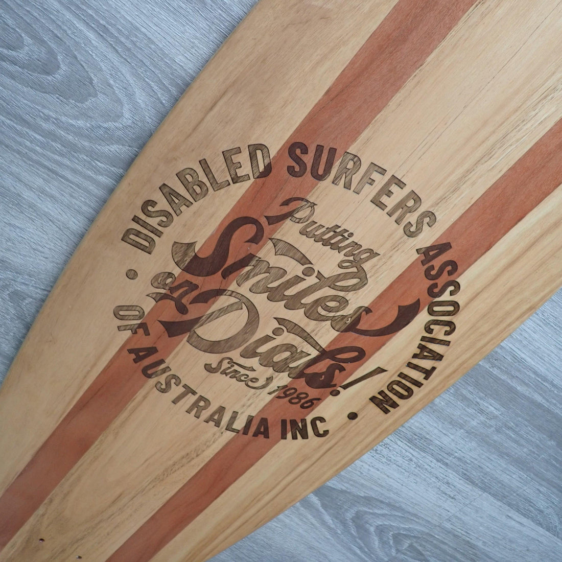 Disabled Surfing Australia – Skateboard Deck - Burning Man Designs