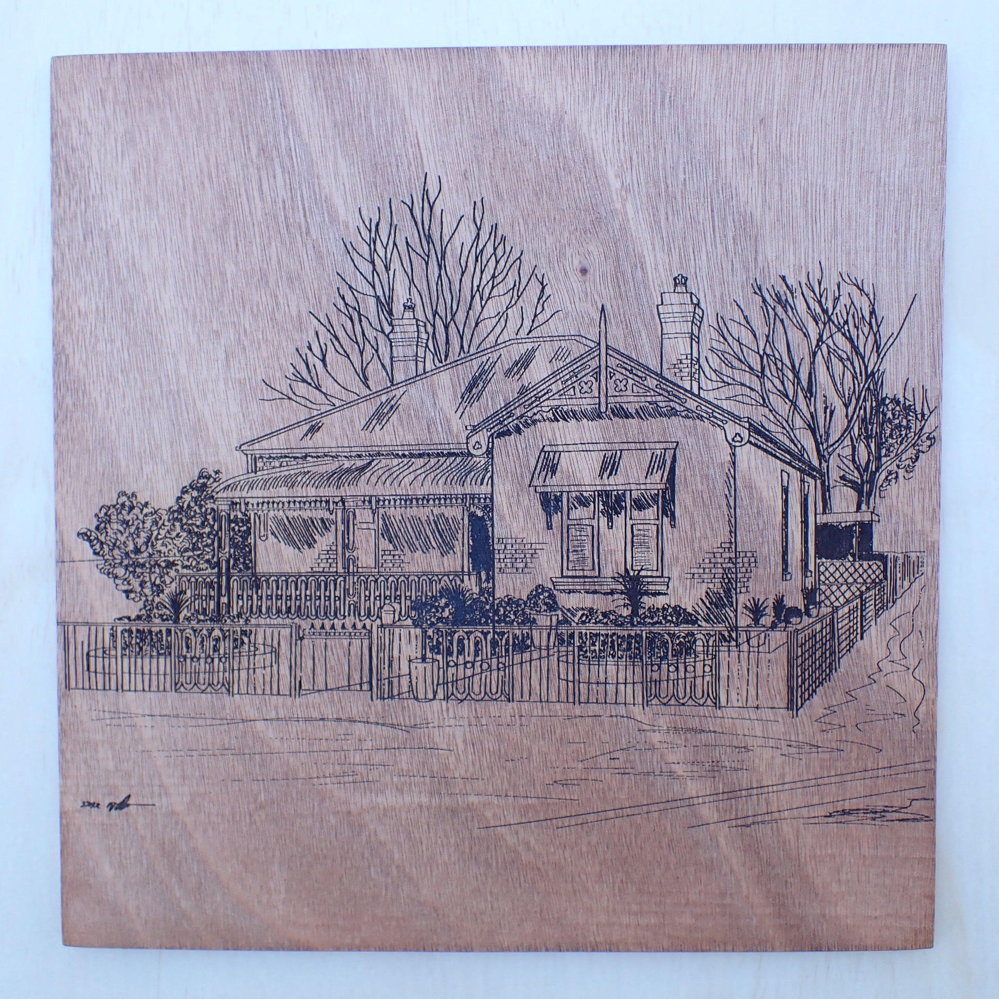 Sketch of a Cottage on 4mm Ply - Burning Man Designs