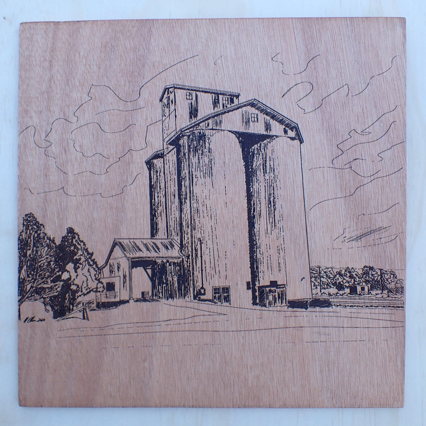 Sketch of a Grain Silo on 4mm Ply - Burning Man Designs