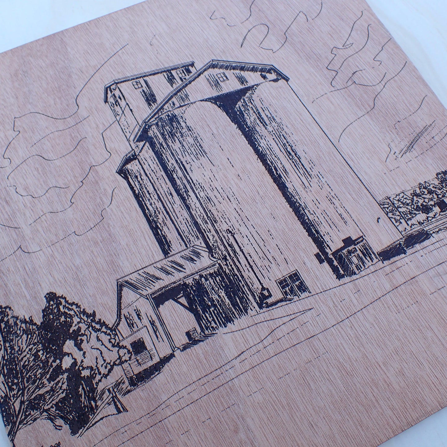 Sketch of a Grain Silo on 4mm Ply - Burning Man Designs