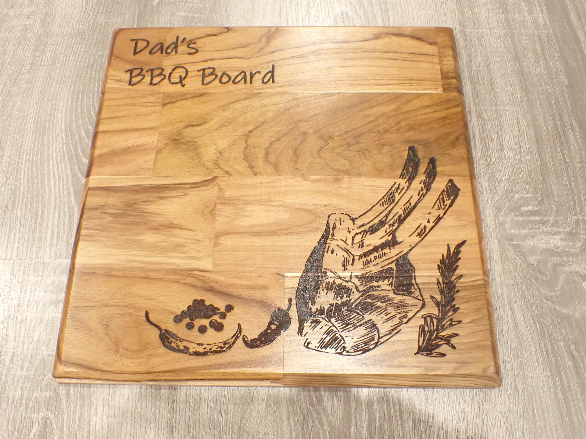 300mm x 300mm - Dad's BBQ Board - Burning Man Designs